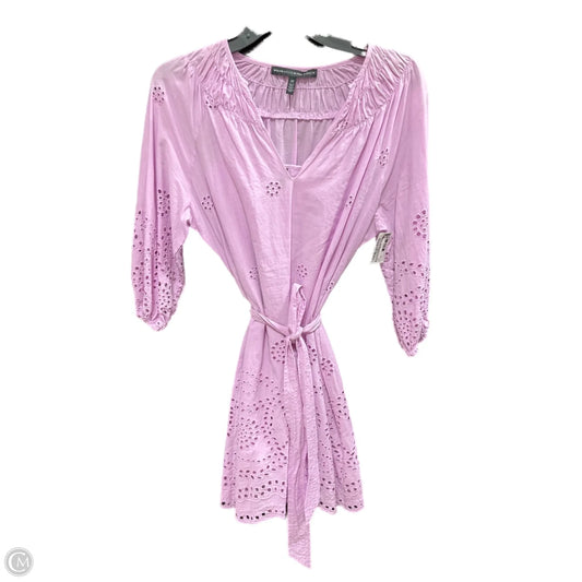 Dress Casual Midi By White House Black Market In Purple, Size: Xs