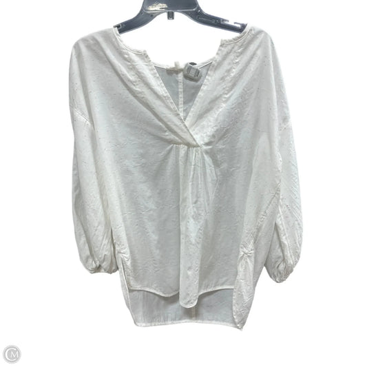 Top Long Sleeve By Lou And Grey In Cream, Size: M