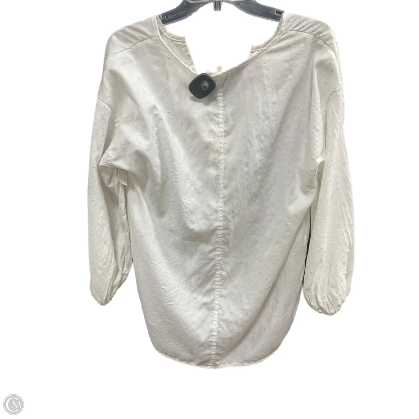 Top Long Sleeve By Lou And Grey In Cream, Size: M