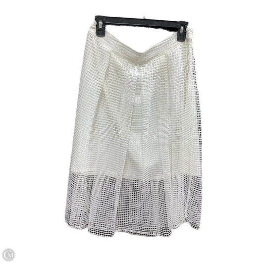 Skirt Midi By Who What Wear In Cream, Size: 10
