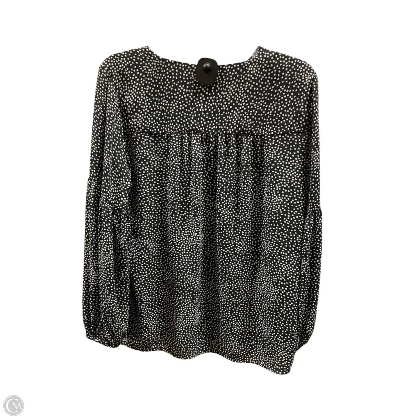 Top 3/4 Sleeve By Loft In Polkadot Pattern, Size: S