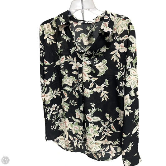 Blouse Long Sleeve By Maurices In Floral Print, Size: Xl