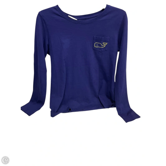 Top Long Sleeve By Vineyard Vines In Blue, Size: S