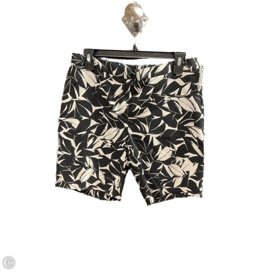 Shorts By Mario Serrani In Black & Cream, Size: 6
