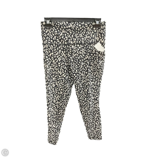 Athletic Leggings By Athleta In Black & Cream, Size: M