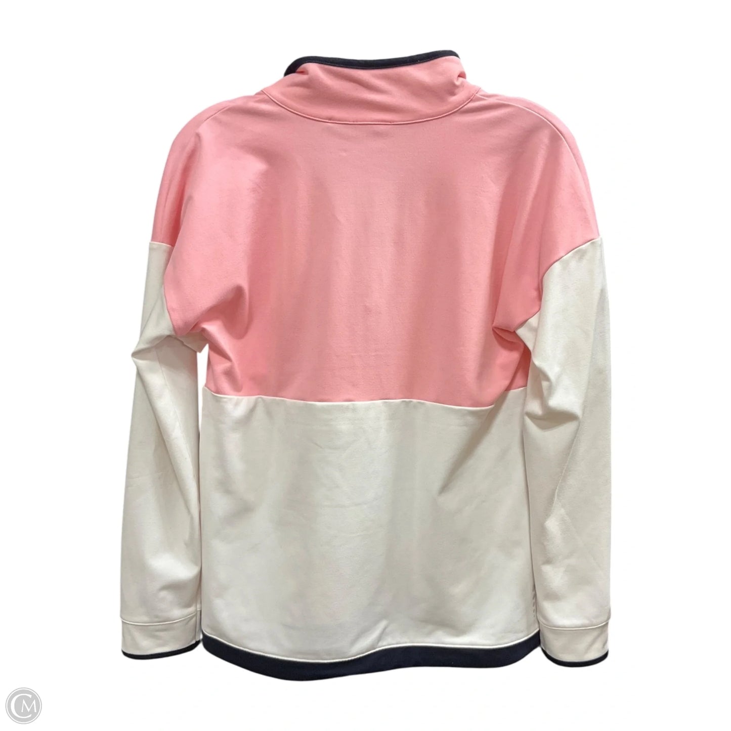 Athletic Jacket By Talbots In Pink & White, Size: Xs