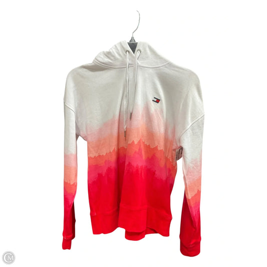Athletic Sweatshirt Crewneck By Tommy Hilfiger In Red & White, Size: S