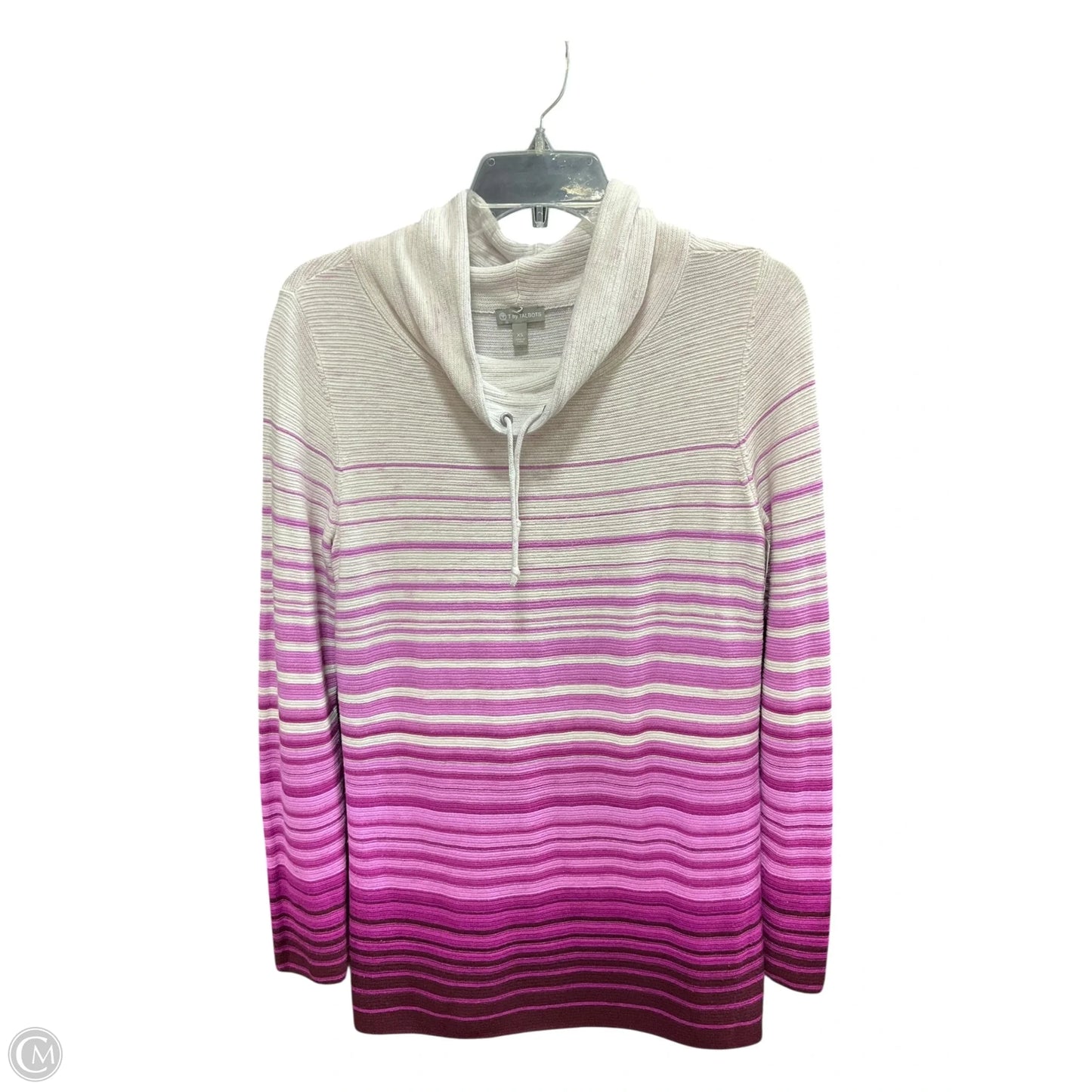 Athletic Sweatshirt Collar By Talbots In Grey & Purple, Size: Xs