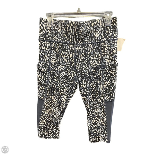 Athletic Leggings Capris By Athleta In Black & Blue, Size: M