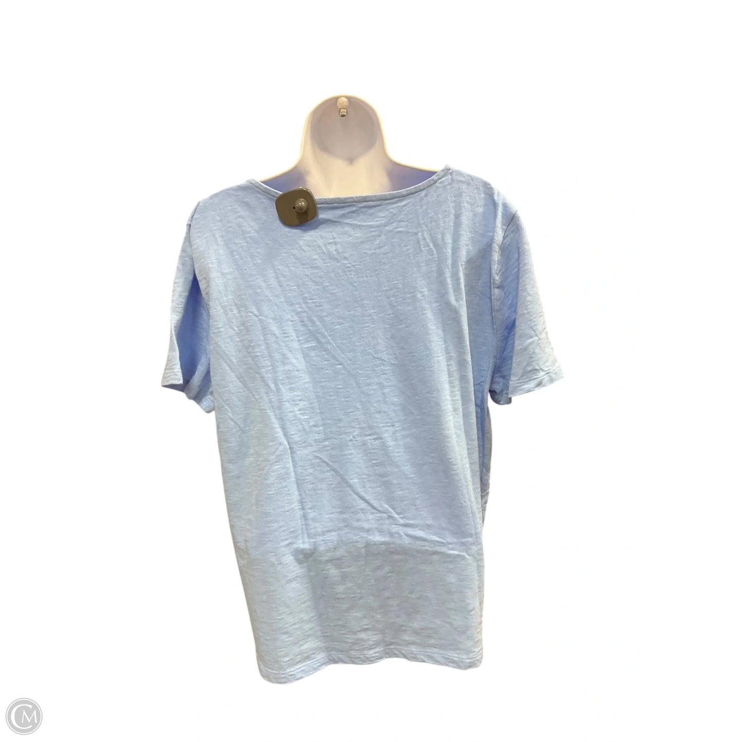 Top Short Sleeve By Talbots In Blue, Size: Xl