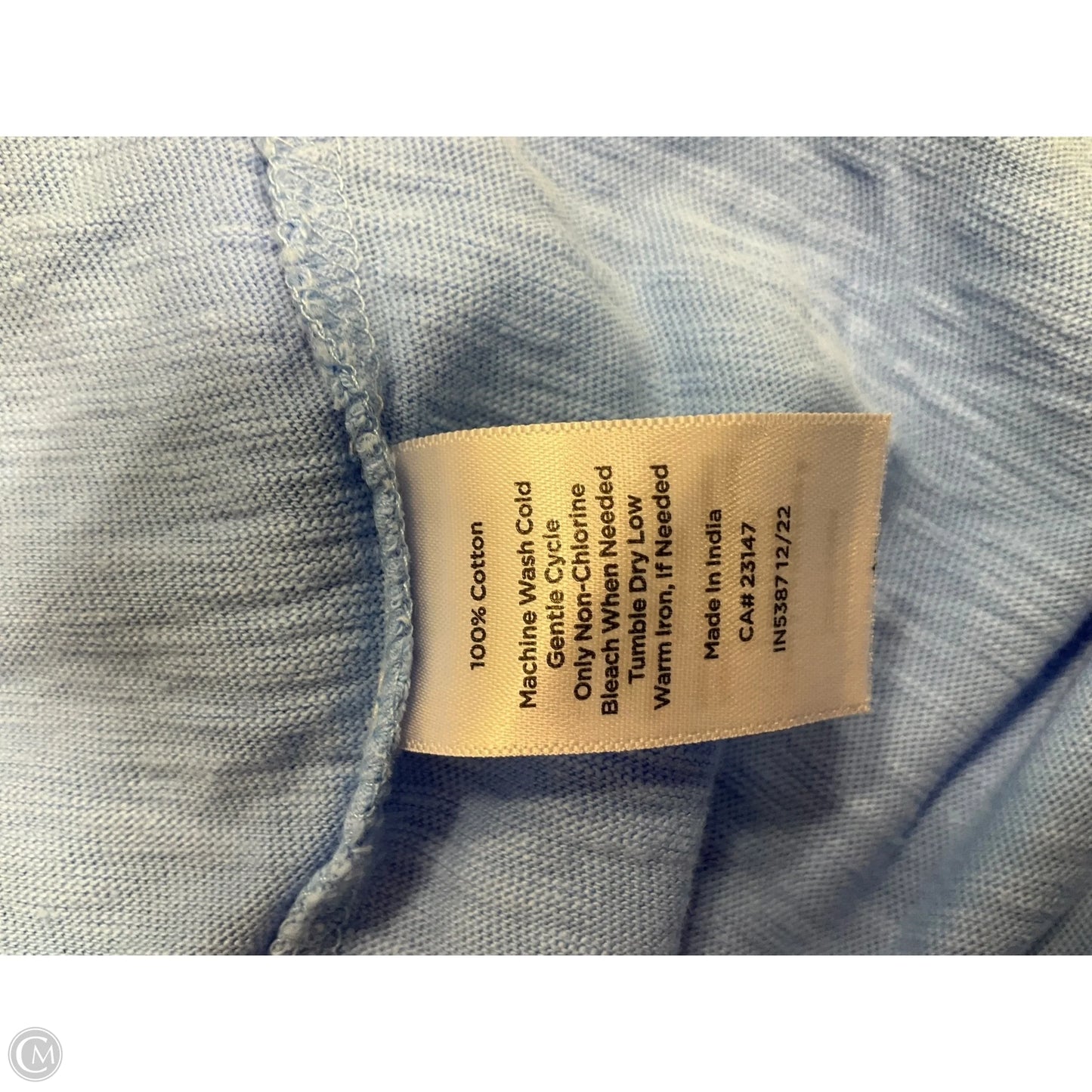 Top Short Sleeve By Talbots In Blue, Size: Xl