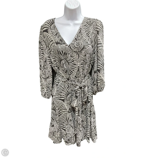 Dress Casual Midi By White House Black Market In Black & White, Size: 8