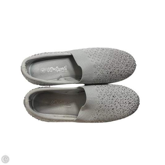 Shoes Heels Platform By Clothes Mentor In Silver, Size: 8