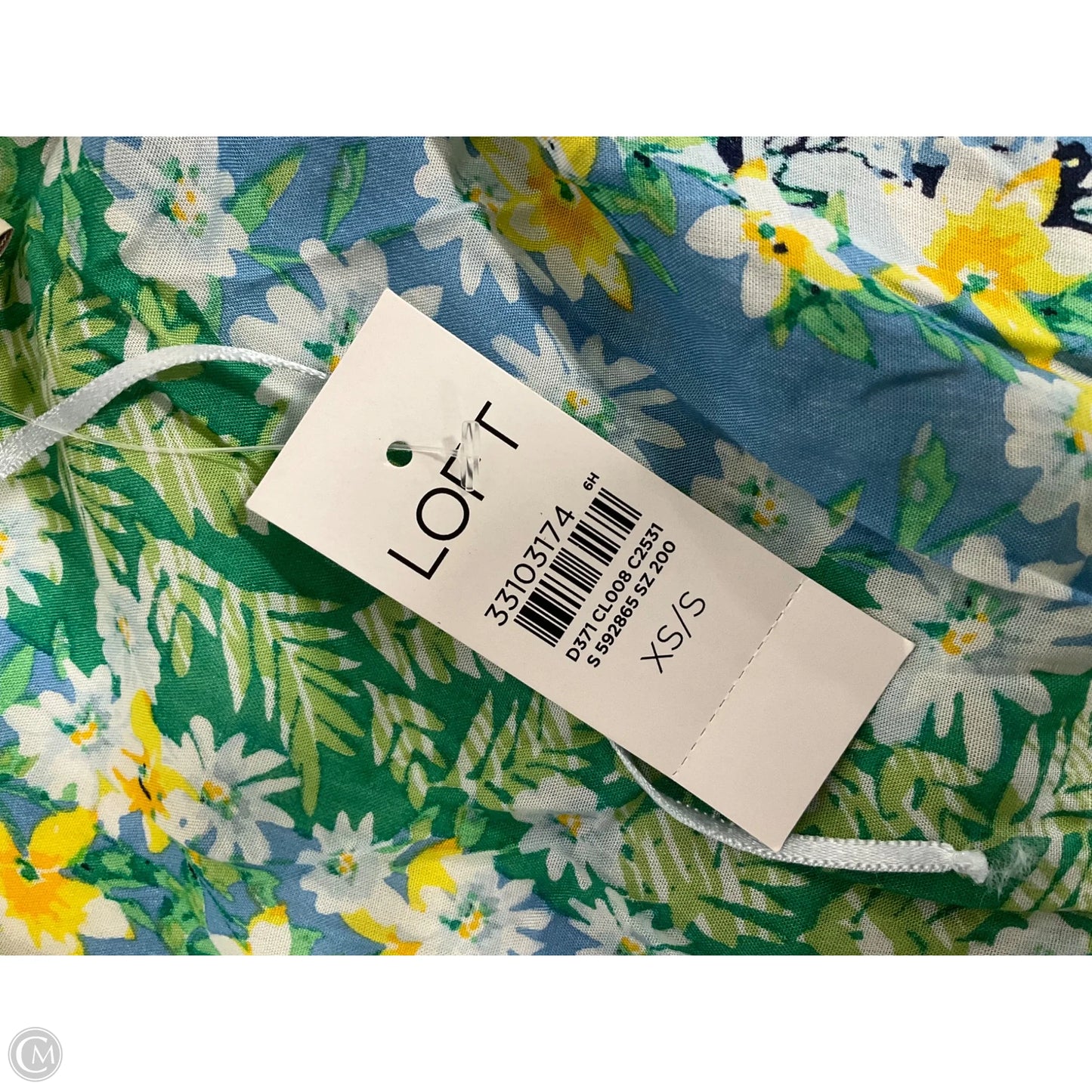 Shawl By Loft In Green & Yellow, Size: Xs