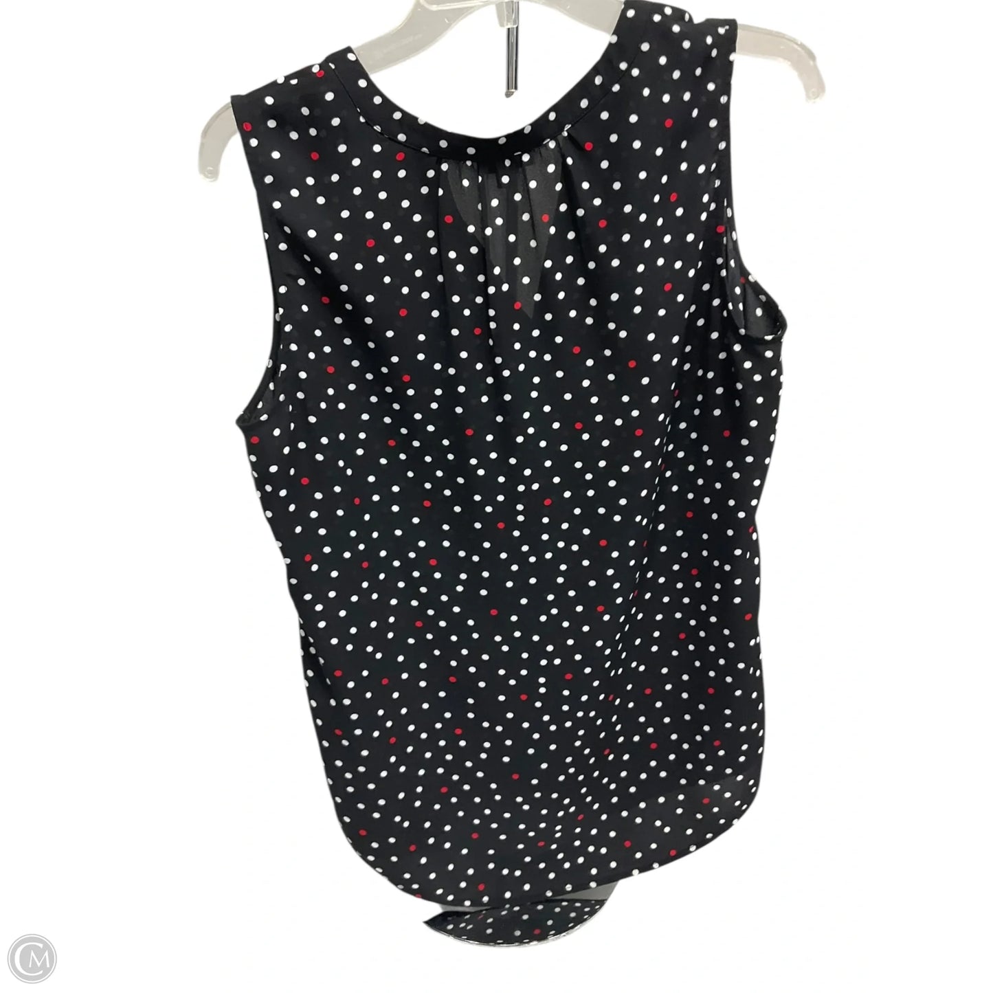 Top Sleeveless By Talbots In Polkadot Pattern, Size: M