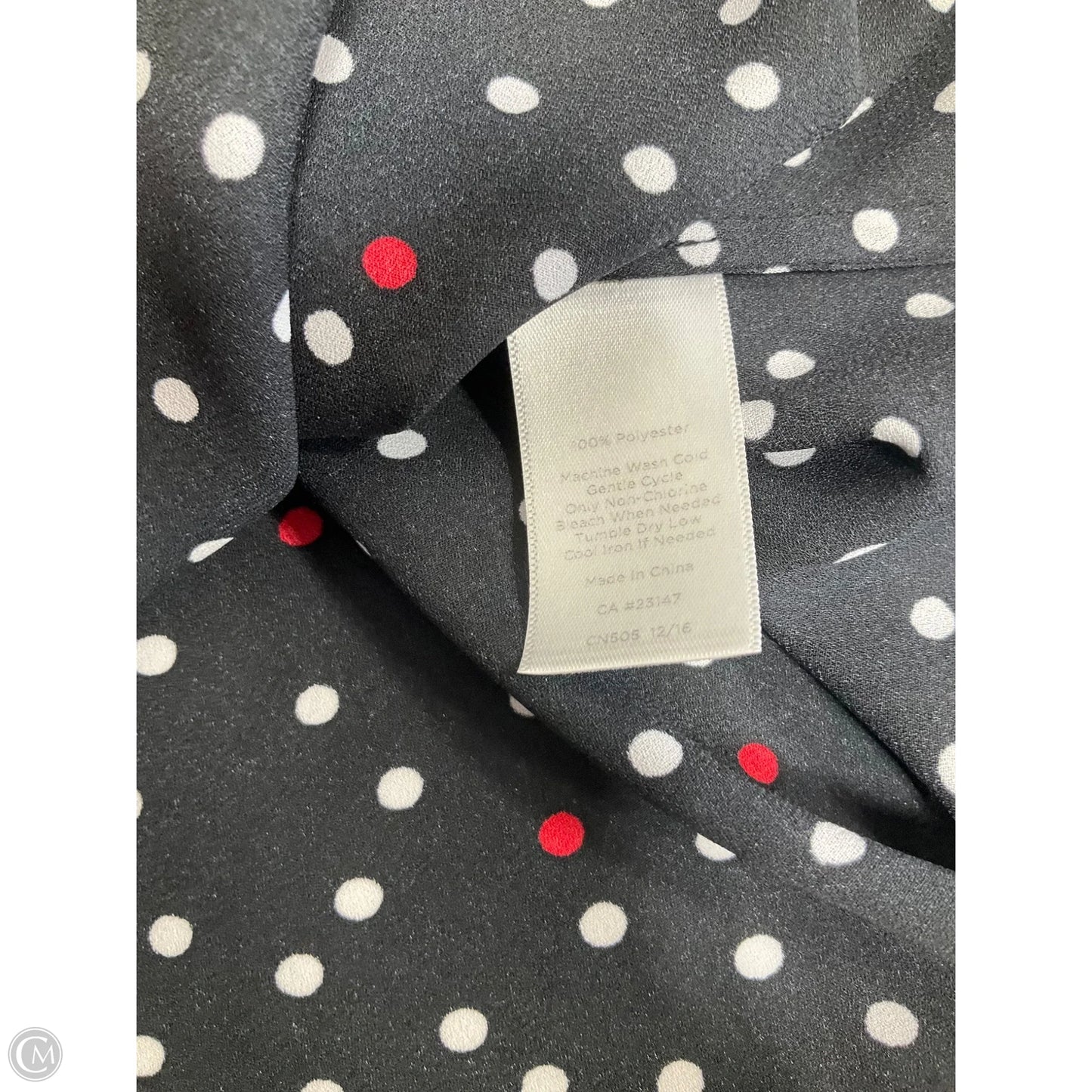 Top Sleeveless By Talbots In Polkadot Pattern, Size: M