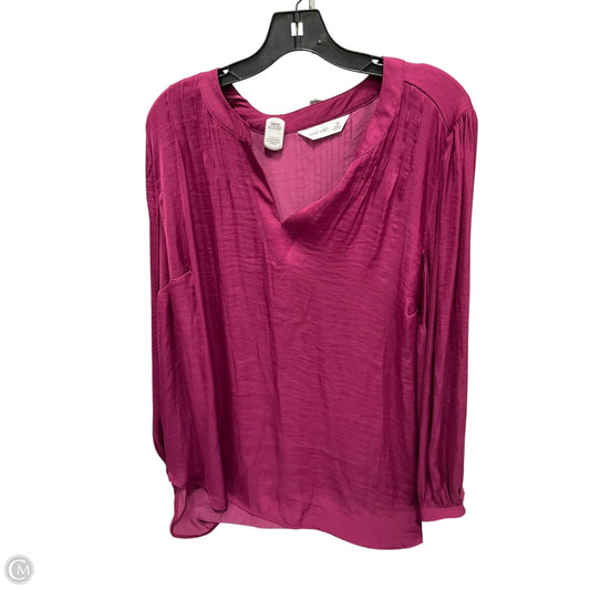 Top 3/4 Sleeve By Nine West Apparel In Purple, Size: 2x