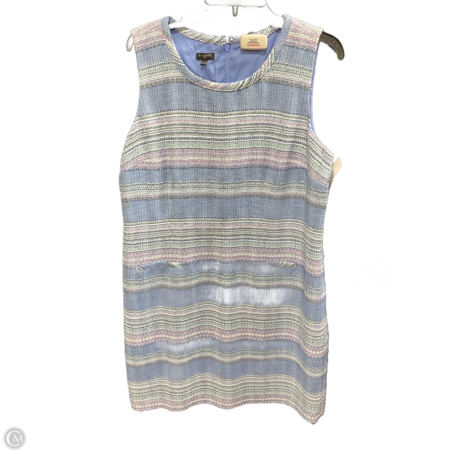 Dress Casual Midi By Talbots In Blue & Purple, Size: 16