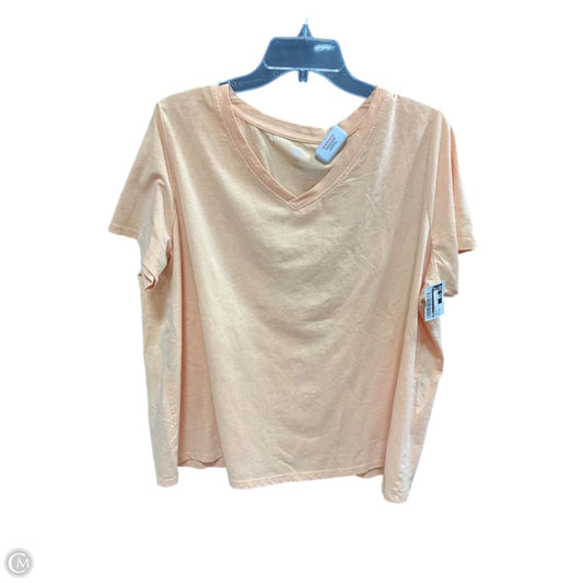 Top Short Sleeve Basic By Dip In Orange, Size: 2x