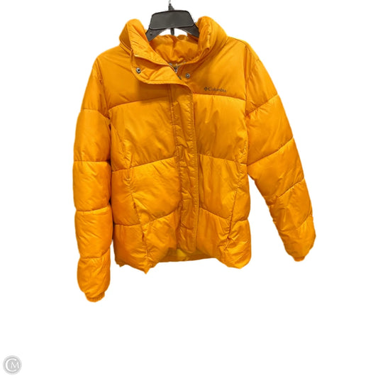 Coat Puffer & Quilted By Columbia In Yellow, Size: L