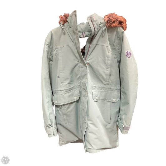 Coat Parka By Lands End In Aqua, Size: M