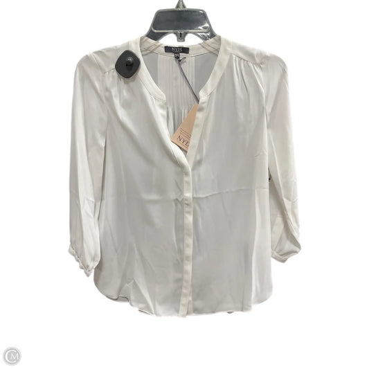 Top Long Sleeve By Not Your Daughters Jeans In White, Size: Xs
