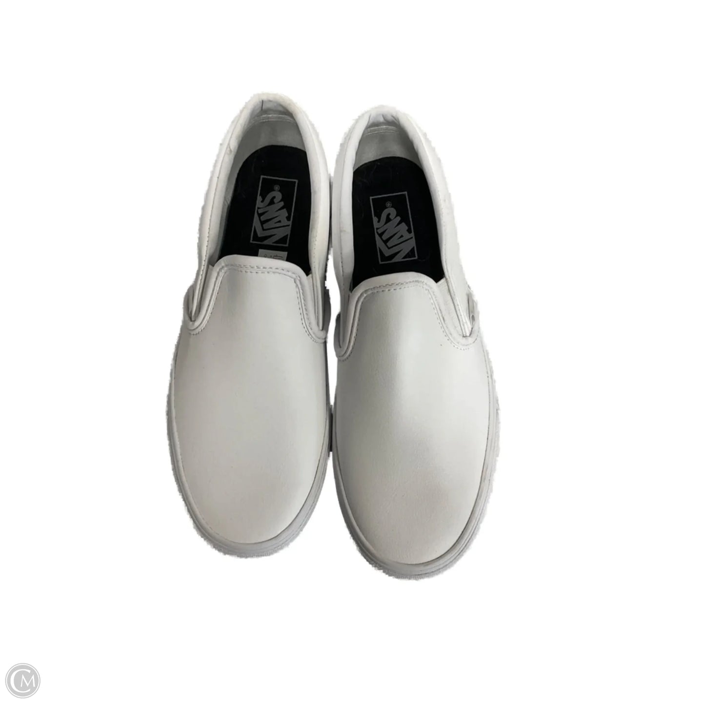 Shoes Flats By Vans In White, Size: 9