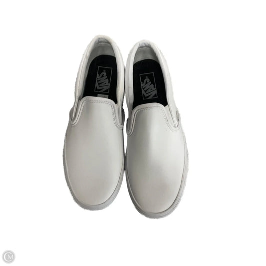 Shoes Flats By Vans In White, Size: 9