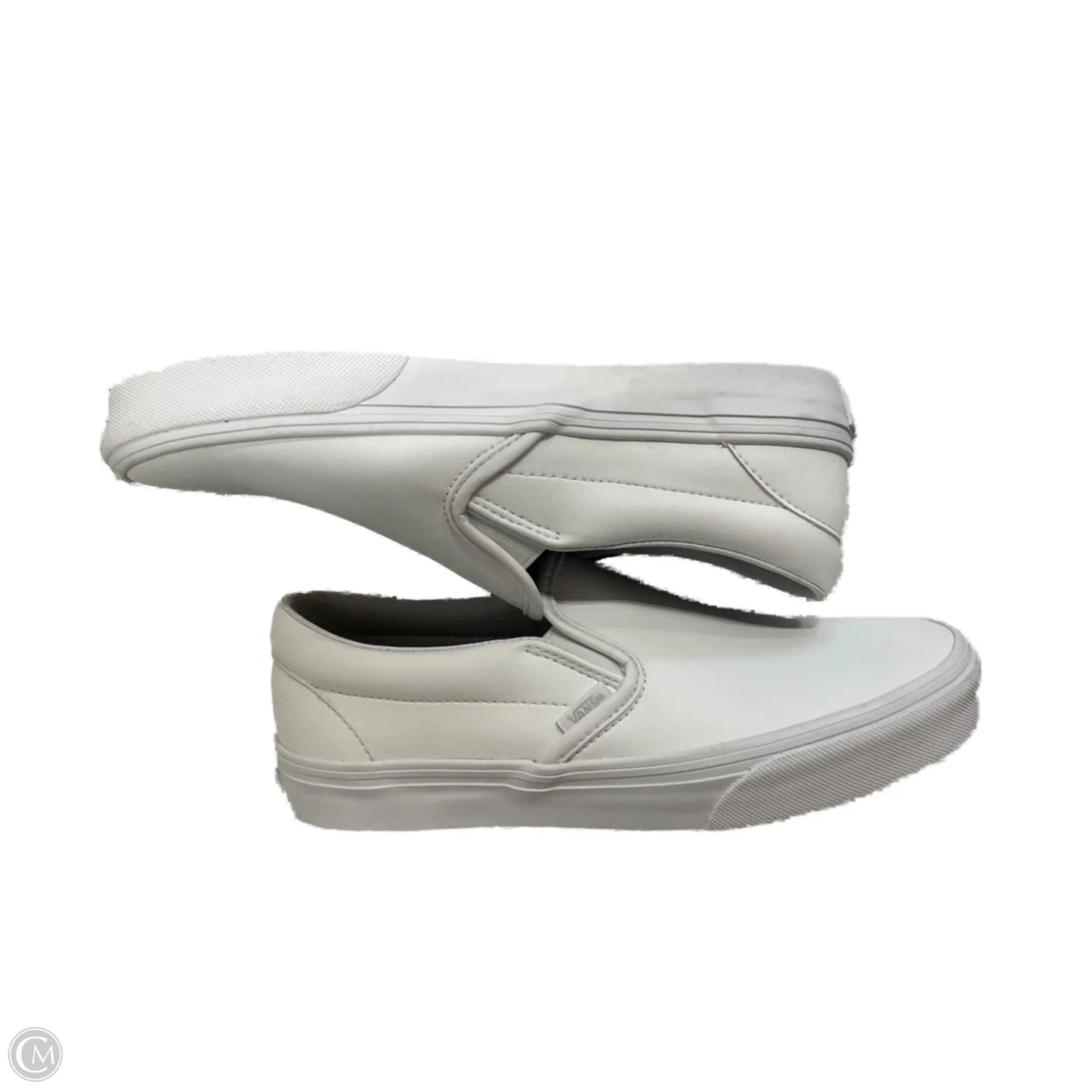 Shoes Flats By Vans In White, Size: 9