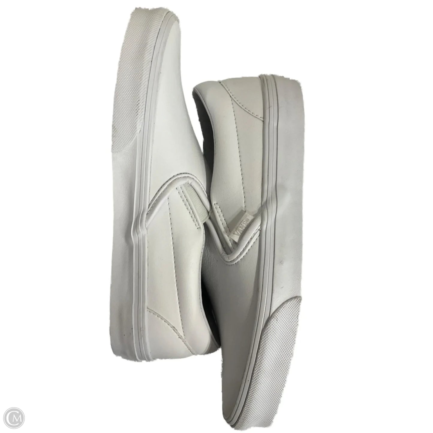 Shoes Flats By Vans In White, Size: 9