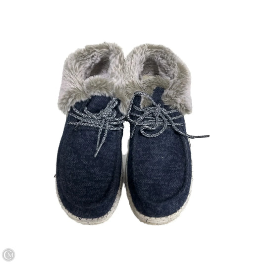 Shoes Flats By Hey Dude In Blue, Size: 9
