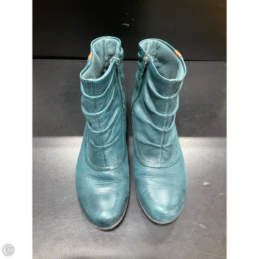 Boots Ankle Heels By Cobb Hill In Teal, Size: 8