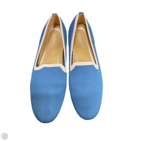 Shoes Flats By Vionic In Blue & Pink, Size: 8
