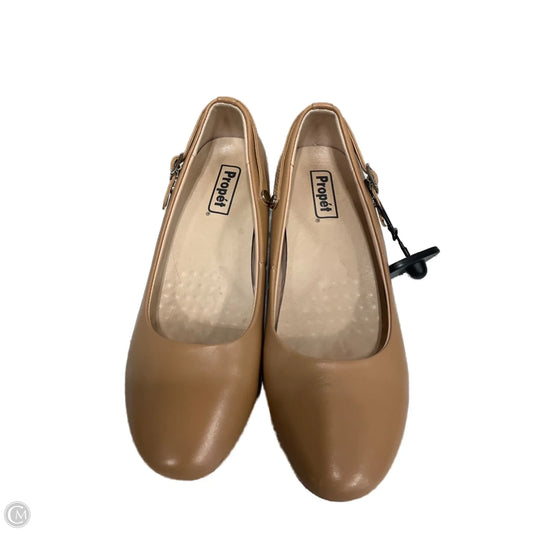 Shoes Heels Block By Clothes Mentor In Tan, Size: 8