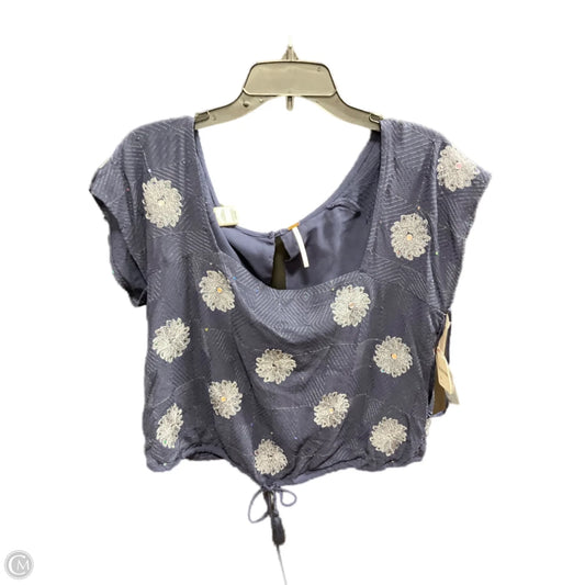 Top Short Sleeve By Free People In Navy, Size: M