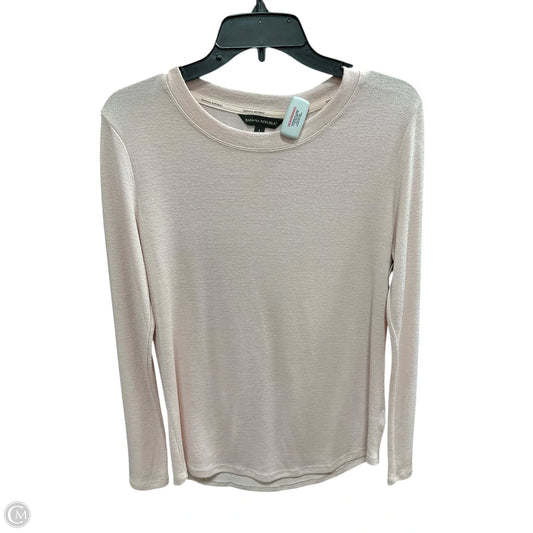 Top Long Sleeve By Banana Republic In Pink, Size: S