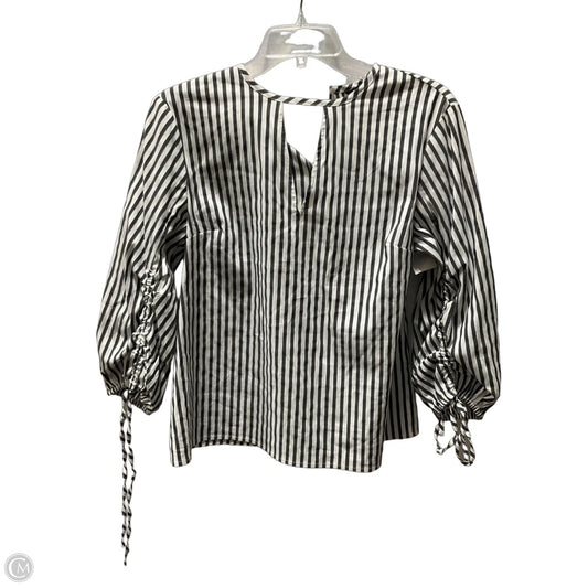 Top Long Sleeve By Express In Striped Pattern, Size: M