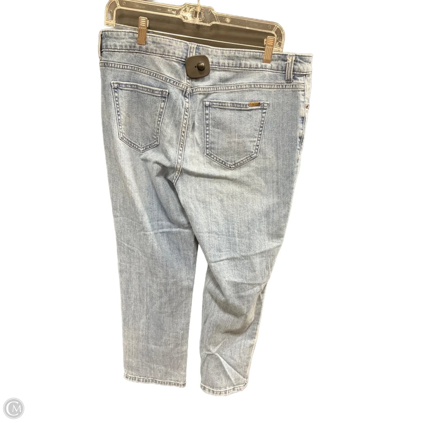 Jeans Cropped By Jennifer Lopez In Blue, Size: 12