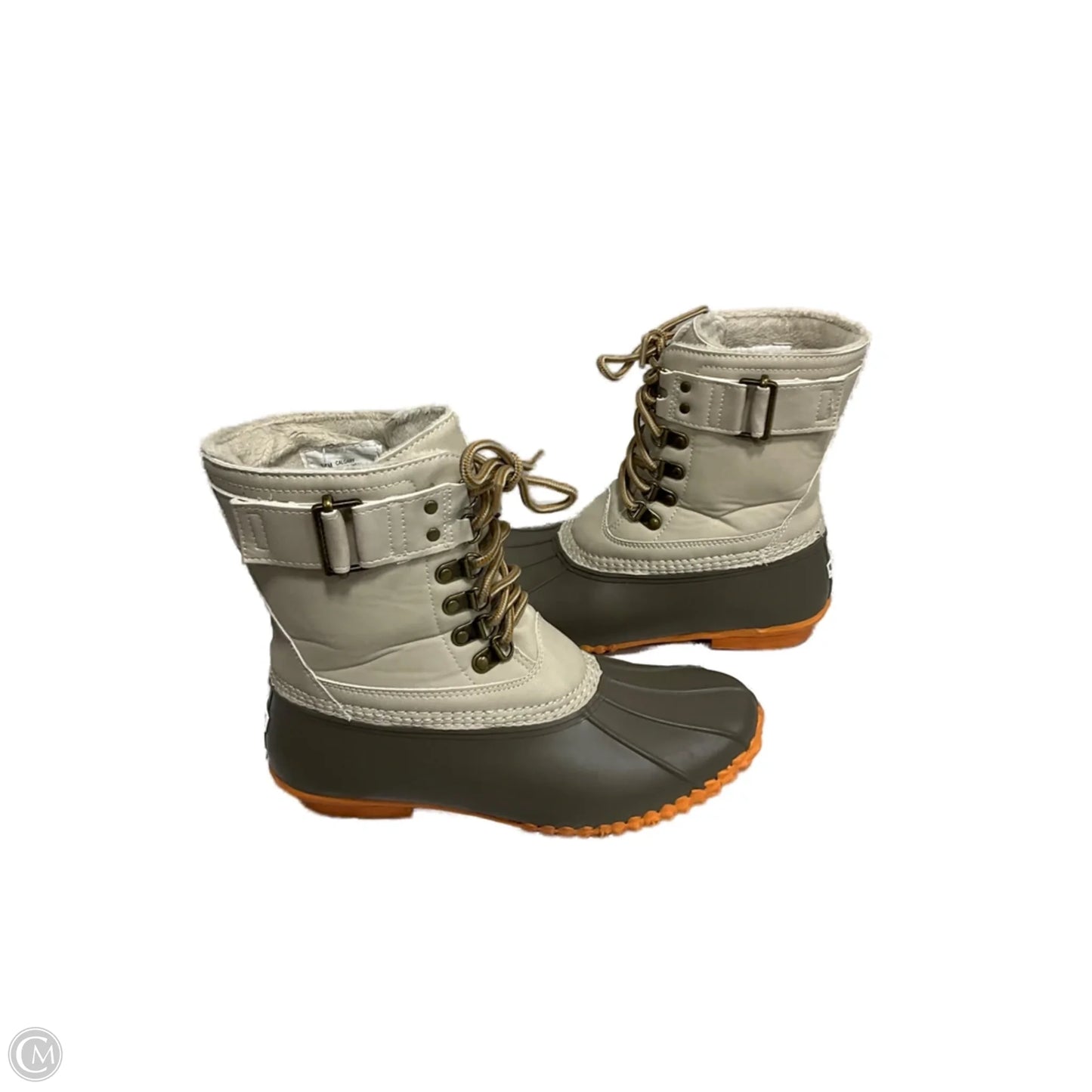 Boots Snow By Jambu In Tan & White, Size: 7.5