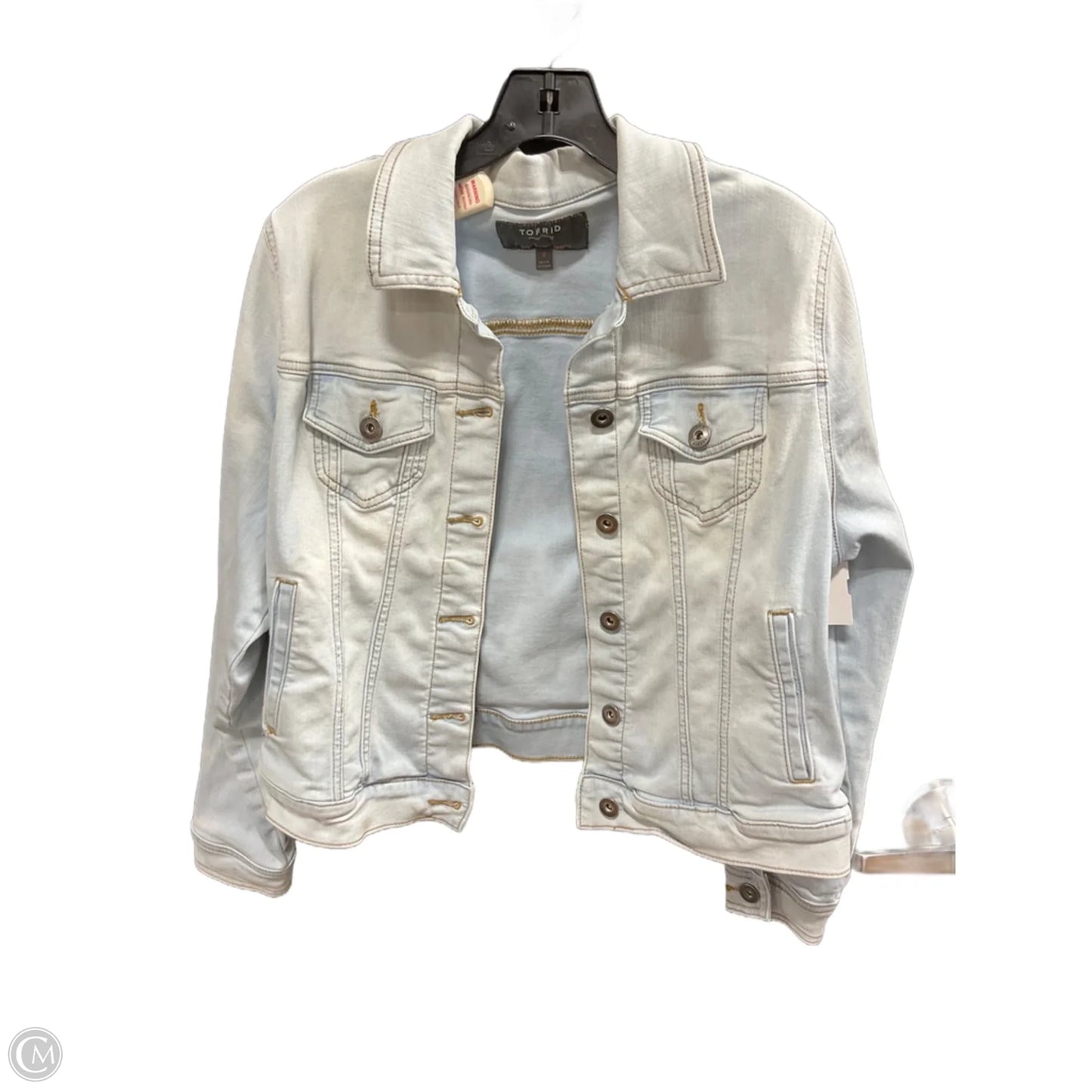 Jacket Denim By Torrid In Blue, Size: L