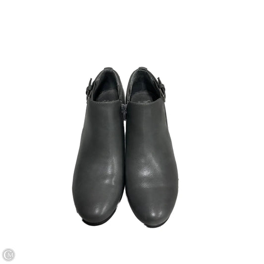 Boots Ankle Heels By Croft And Barrow In Grey, Size: 8