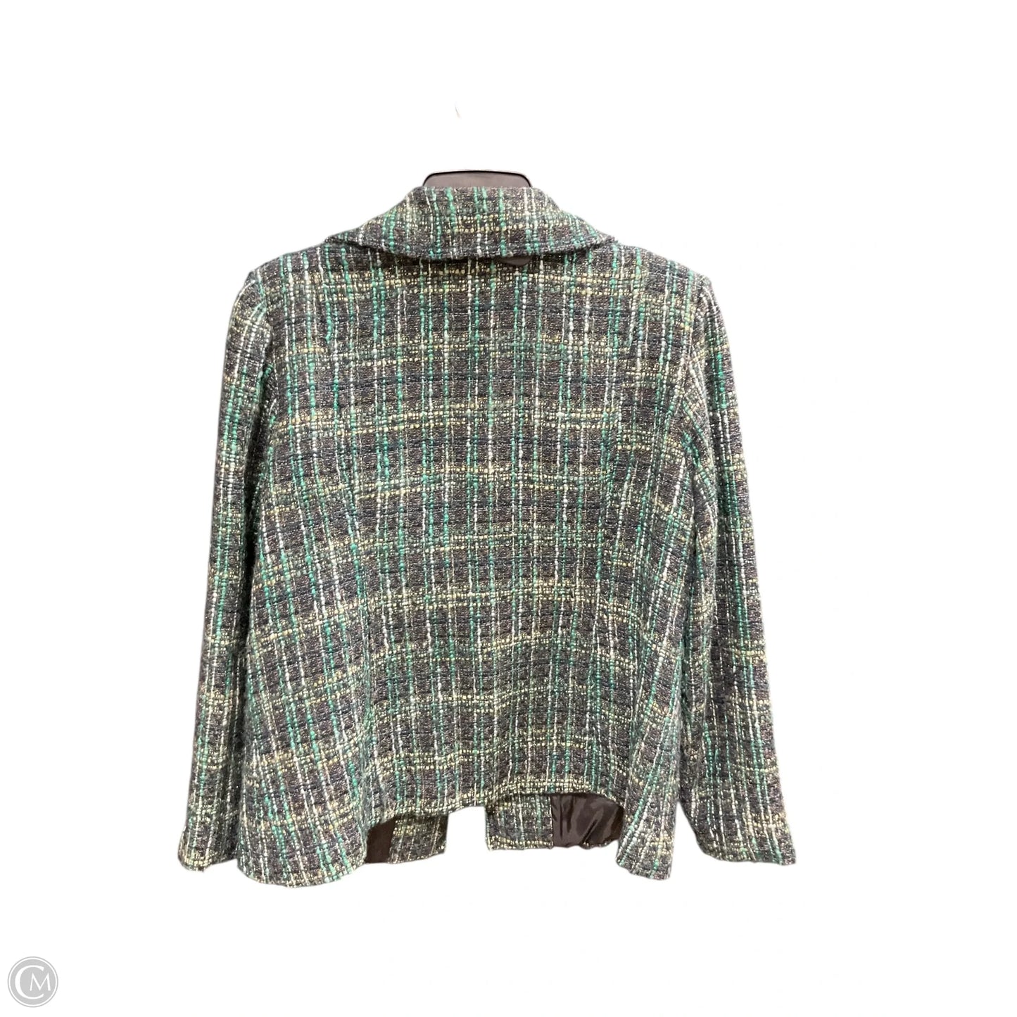 Blazer By Chicos In Blue & Green, Size: L