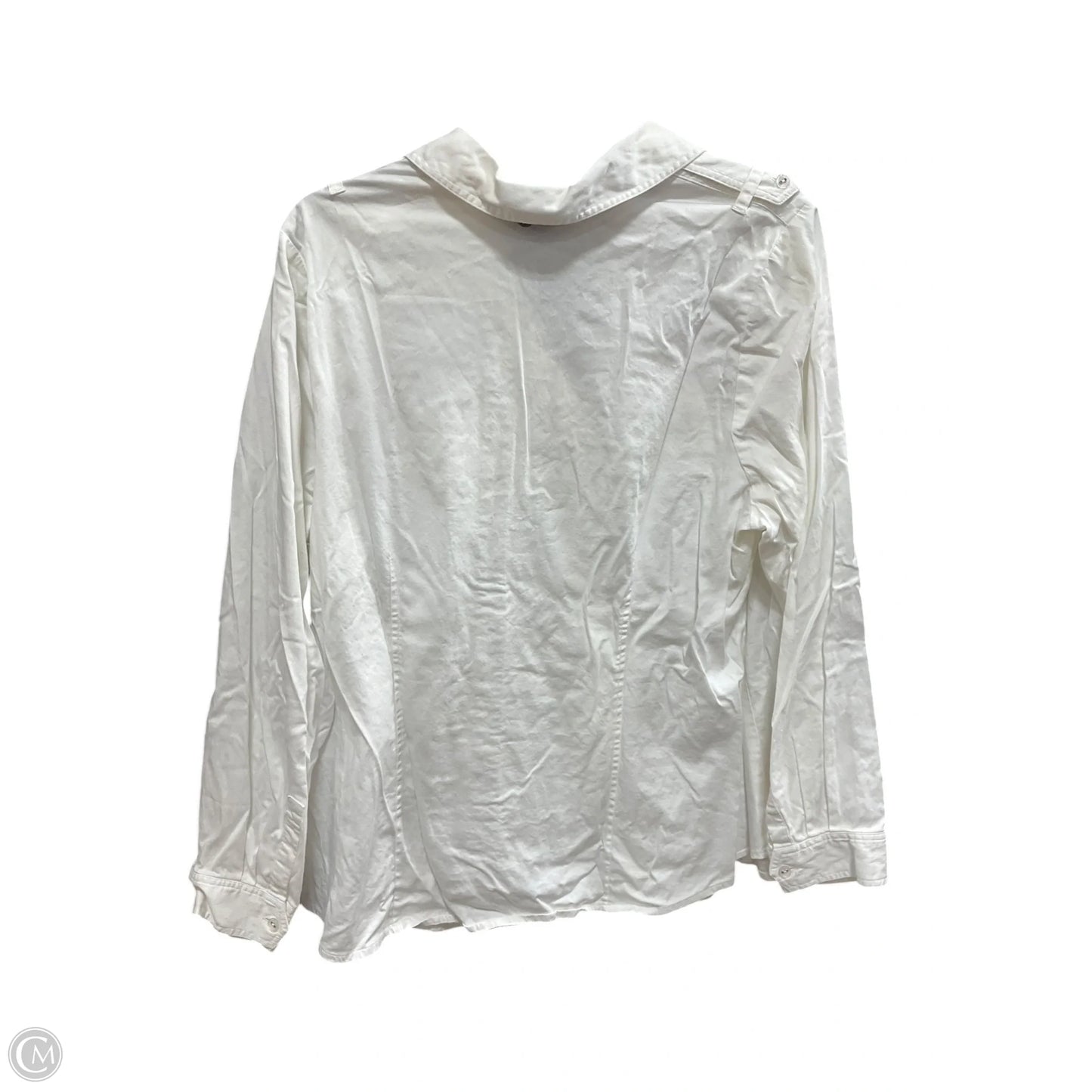Blouse Long Sleeve By Lane Bryant In White, Size: 20
