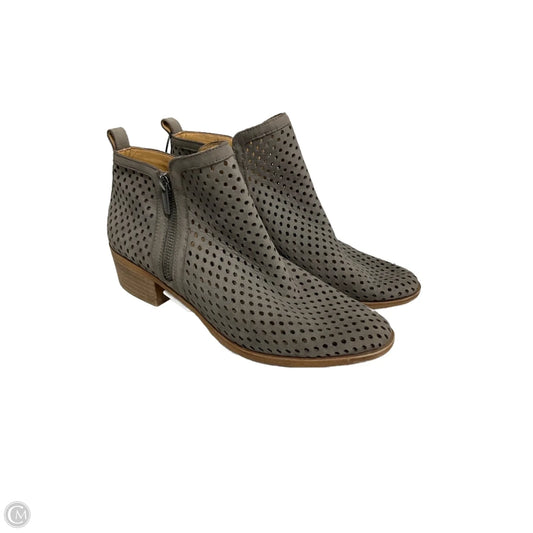 Boots Ankle Heels By Lucky Brand In Taupe, Size: 9.5