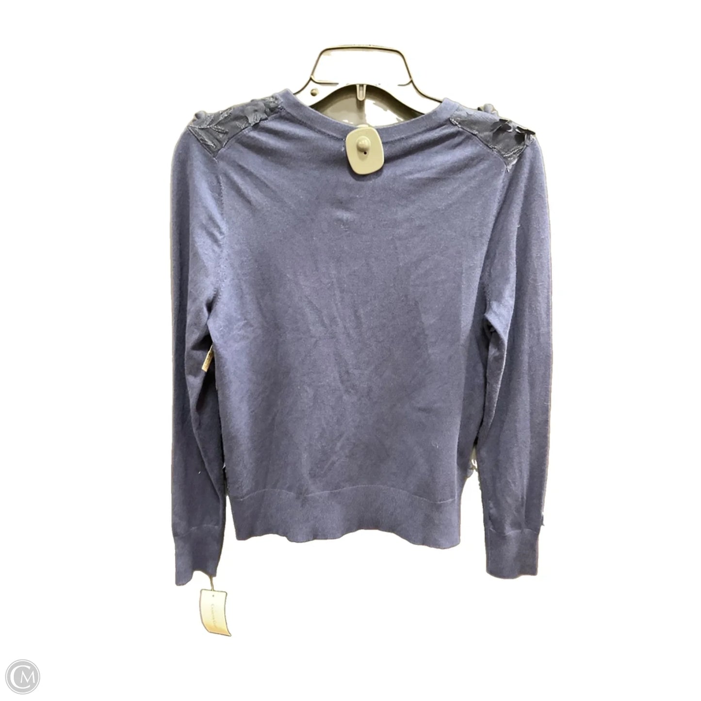 Sweater Cardigan By Charter Club In Blue, Size: M