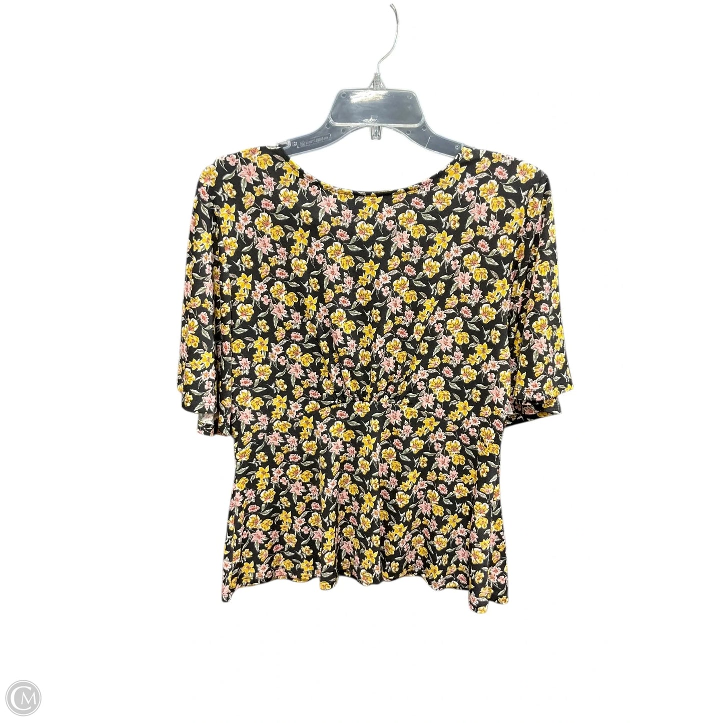 Top Short Sleeve By Banana Republic In Floral Print, Size: S