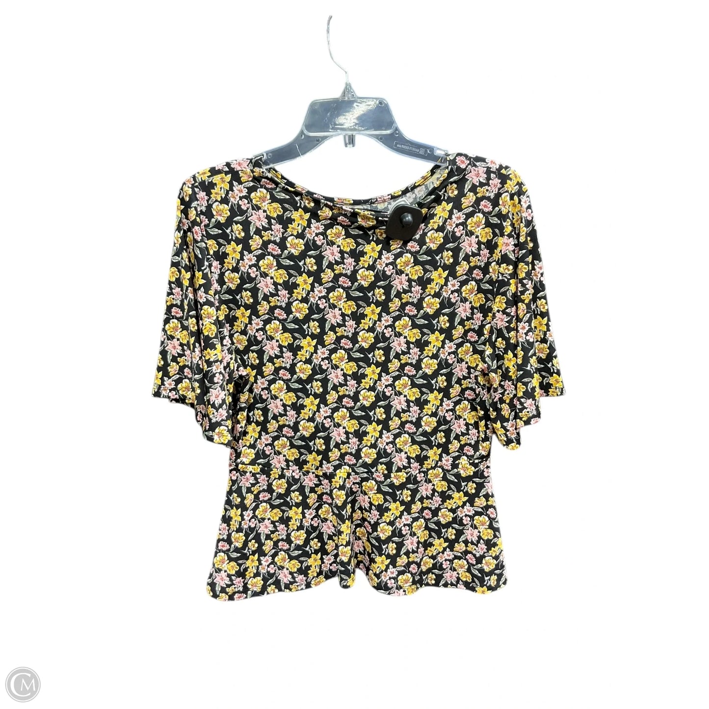Top Short Sleeve By Banana Republic In Floral Print, Size: S