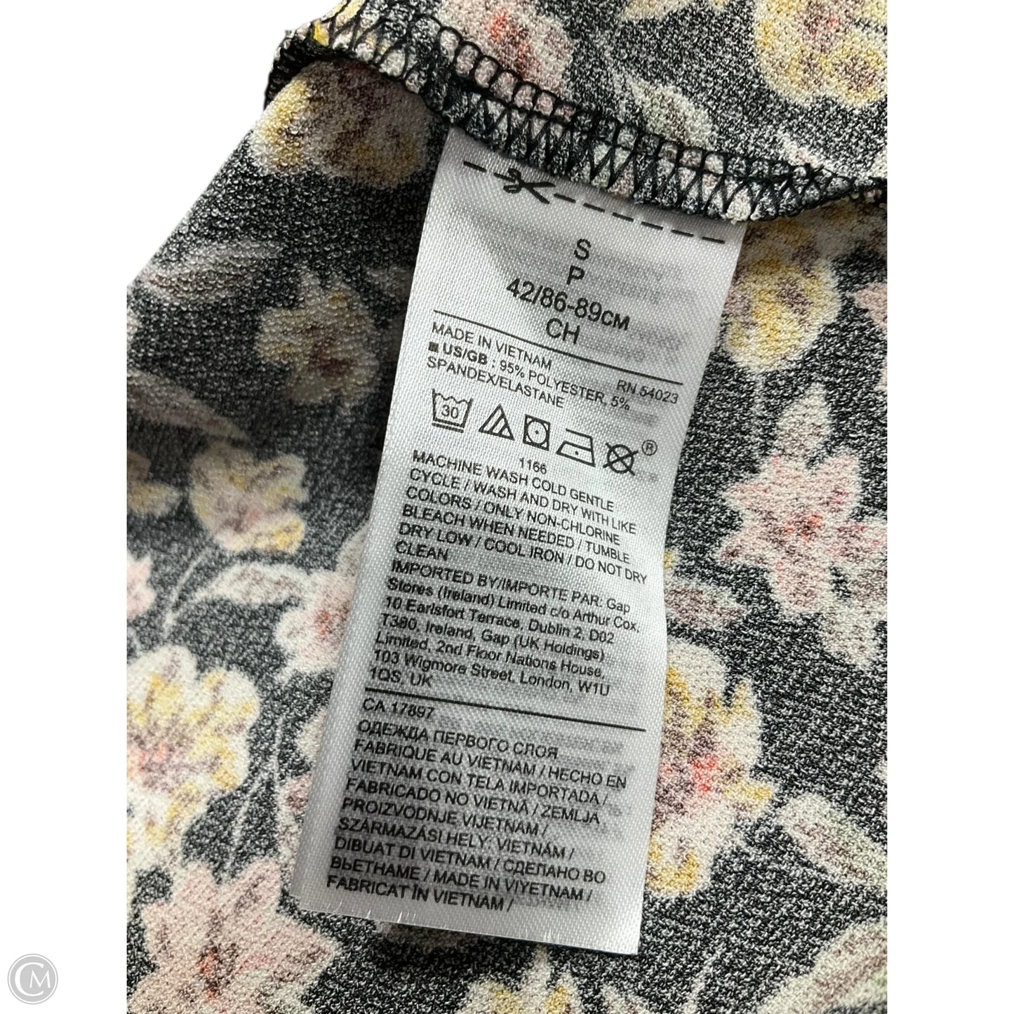 Top Short Sleeve By Banana Republic In Floral Print, Size: S
