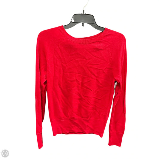 Top Long Sleeve By Banana Republic In Red, Size: S