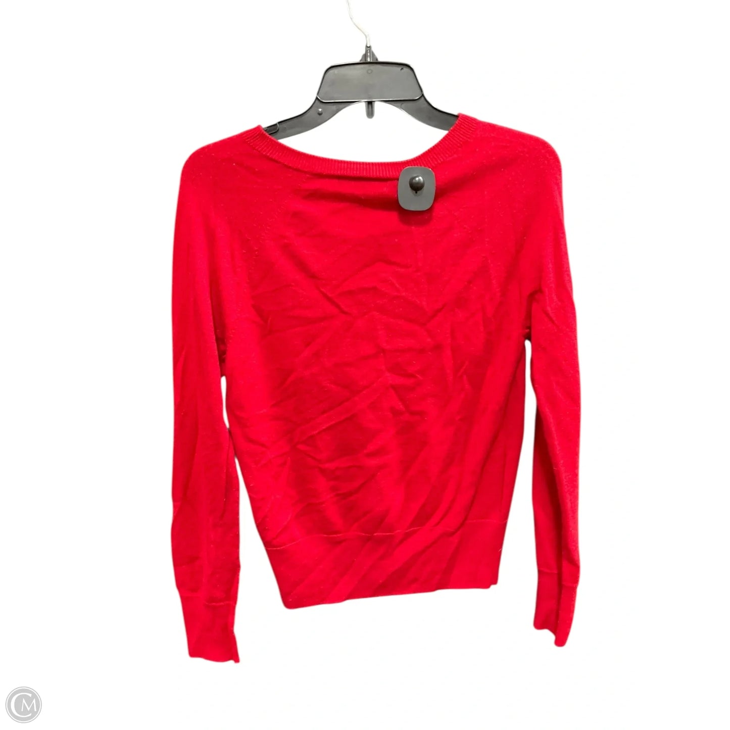 Top Long Sleeve By Banana Republic In Red, Size: S